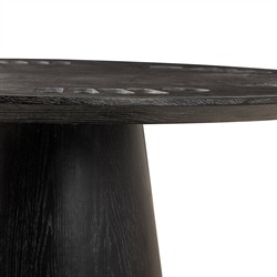 Skylar Modern Classic Bluestone Black Oak Poker Game Table|