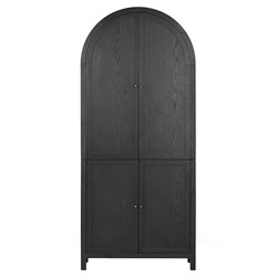 Dione Modern Classic Distressed Black Oak Darts Game Cabinet|