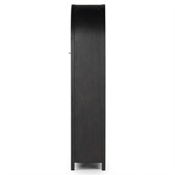 Dione Modern Classic Distressed Black Oak Darts Game Cabinet|