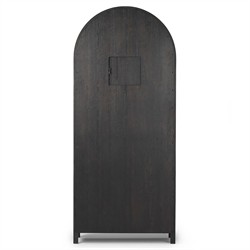 Dione Modern Classic Distressed Black Oak Darts Game Cabinet|