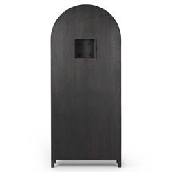 Dione Modern Classic Distressed Black Oak Darts Game Cabinet|
