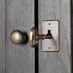 Dione Modern Classic Distressed Black Oak Darts Game Cabinet|