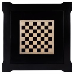 Isabella Updated Traditional Black Wood Game Table|