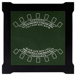 Isabella Updated Traditional Black Wood Game Table|