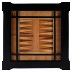 Isabella Updated Traditional Black Wood Game Table|