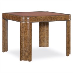 Alaine Modern Classic Brown Wood Game Table|