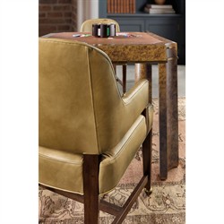 Alaine Modern Classic Brown Wood Game Table|