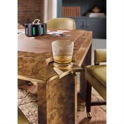 Alaine Modern Classic Brown Wood Game Table|