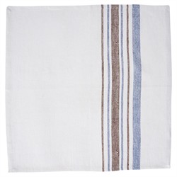 Juliska Danish Coastal Beach Taupe Cotton Stripe Napkin - Set of 4|