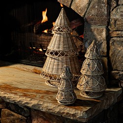 Juliska Provence French Country Whitewash Rattan Tree - 24"|