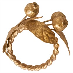 Juliska Forest Walk French Country Gold Iron Napkin Ring - Set of 4|