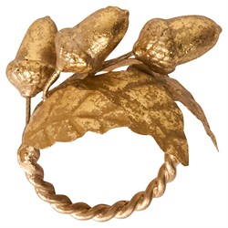 Juliska Forest Walk French Country Gold Iron Napkin Ring - Set of 4|