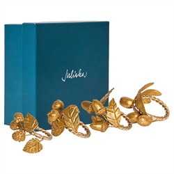 Juliska Forest Walk French Country Gold Iron Napkin Ring - Set of 4|