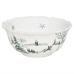 Juliska Country Estate Winter Frolic French Evergreen Ceramic Cereal Bowl|