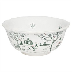 Juliska Country Estate Winter Frolic French Evergreen Ceramic Cereal Bowl|