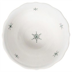 Juliska Country Estate Winter Frolic French Evergreen Ceramic Cereal Bowl|