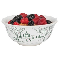 Juliska Country Estate Winter Frolic French Evergreen Ceramic Cereal Bowl|