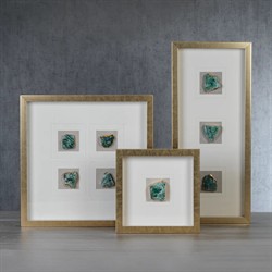 Tristan Modern Classic Emerald Crystal Wall Art|