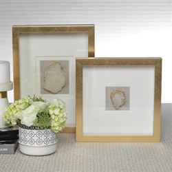 Rowan Modern Classic White Crystal Wall Art - 12x16|