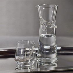 David Modern Classic Pewter Antler Stemless Glass - Set of 2|