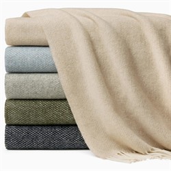 Sferra Cervino Updated Traditional Forest Wool Throw Blanket|
