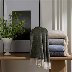Sferra Cervino Updated Traditional Forest Wool Throw Blanket|