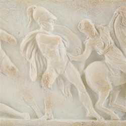 John Richard Greek Relief Updated Traditional White Resin Wall