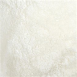 Xavier Modern Classic White Sheepskin Round Throw Pillow - Set of 2|