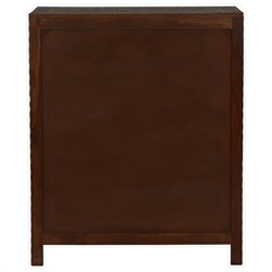 Lane Updated Traditional Brown Wood Bone Inlay Chest|