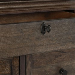 Melany French Country Brown Mango Wood Double Dresser|