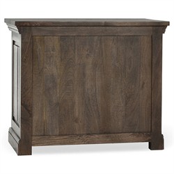 Melany French Country Brown Mango Wood Nightstand|
