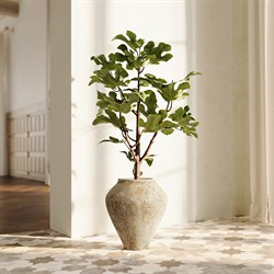 Calista French Country Sand Terracotta Decorative Jar - Small|