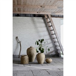 Elara French Country Beige Terracotta Decorative Jar|