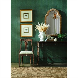 Astrid Updated Traditional Green Dragonfly Gold Frame Illustration I - 19x19|