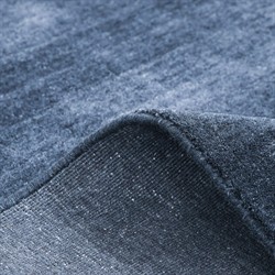 Zuriel Modern Classic Navy Blue Wool Solid Rug - 5'x8'|