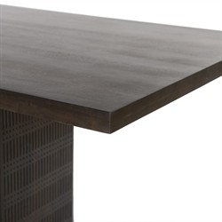 Madison Modern Classic Brown Mango Wood Rectangular Dining Table - 84"|