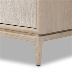Rosal Modern Classic Natural Oak Woven Rush Sideboard|