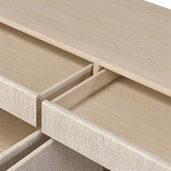 Rosal Modern Classic Natural Oak Woven Rush Sideboard|