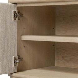 Rosal Modern Classic Natural Oak Woven Rush Sideboard|