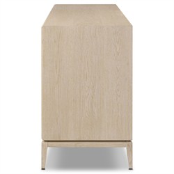 Rosal Modern Classic Natural Oak Woven Rush Sideboard|