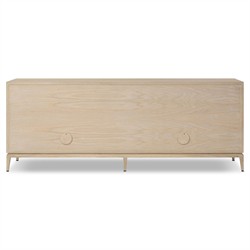 Rosal Modern Classic Natural Oak Woven Rush Sideboard|