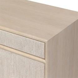 Rosal Modern Classic Natural Oak Woven Rush Sideboard|