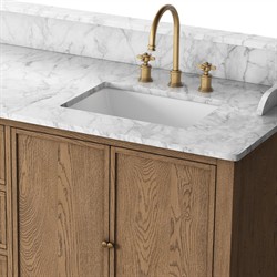 Elliston Satin Worn Oak Double Vanity|