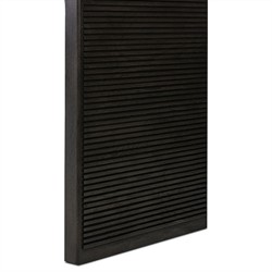 Lana Rustic Lodge Smoked Black Oak Rectangular Console Table|