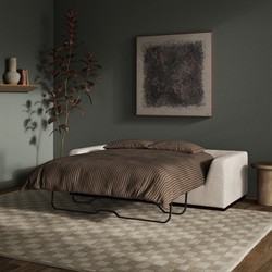 Stanley Rustic Lodge Crypton Nomad Snow Sleeper Sofa - 89"|