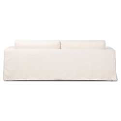 Tovana Modern Classic Crypton Nomad Snow Slipcovered Sofa - 95