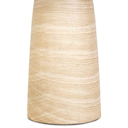 Emilia Modern Classic Sand Striae Concrete Round Outdoor Bistro Table - 36"|