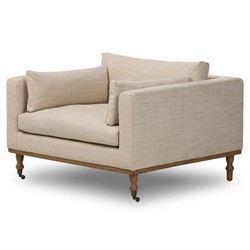 Harlin Updated Traditional Alcala Wheat Performance Chair and a Half|