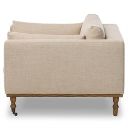 Harlin Updated Traditional Alcala Wheat Performance Chair and a Half|