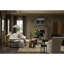 Harlin Updated Traditional Surrey Cocoa Velvet Sofa - 96"|